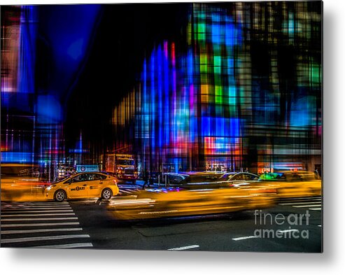 Nyc Metal Print featuring the photograph a city full of colors II by Hannes Cmarits