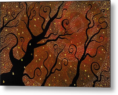 Trees Metal Print featuring the painting A New Way On by Joel Tesch