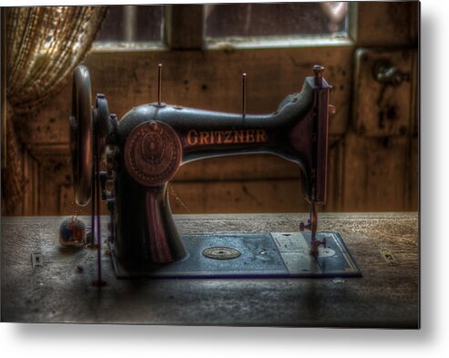 Spooky Metal Print featuring the digital art A stich in time by Nathan Wright