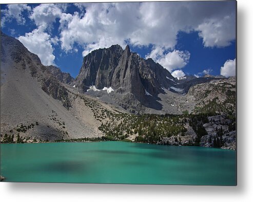 Lake Metal Print featuring the photograph A Temple In The Sierra Nevada by Steve Wolfe