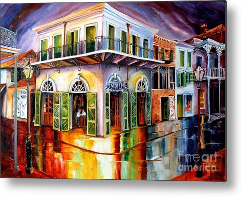 New Orleans Metal Print featuring the painting Absinthe House New Orleans by Diane Millsap
