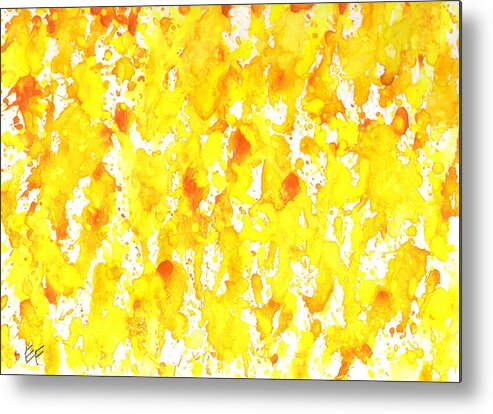 Cat Metal Print featuring the painting Abstract Of Ginger by Eric Forster