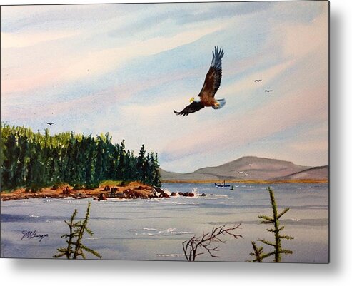 Eagle Metal Print featuring the painting Acadia 2 by Joseph Burger