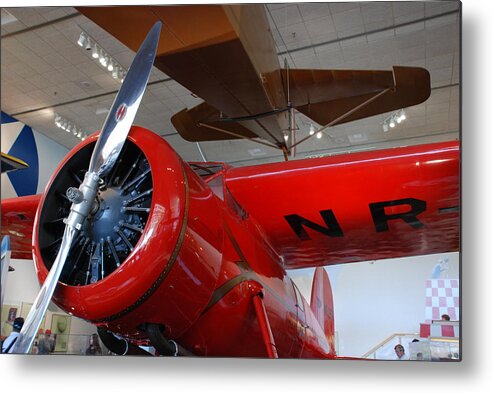 Amelia Earhart Metal Print featuring the photograph Amelia Earhart Prop Plane by Kenny Glover
