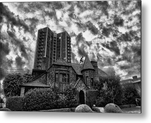 Angry House Metal Print featuring the digital art Angry House by Bob Winberry