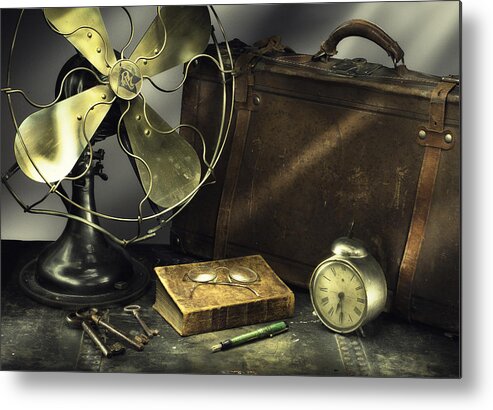 Light Painting Metal Print featuring the photograph Antique 01 by Niels Nielsen