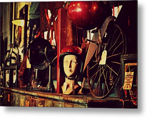 This Photo Was Taken Inside Antique Archaeology In Nashville Metal Print featuring the photograph Antique Archaeology by Chastity Hoff