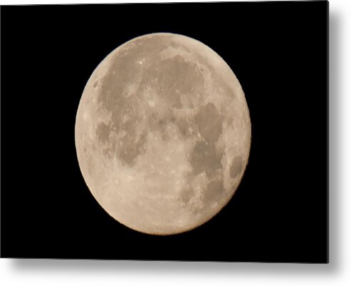 Moon Metal Print featuring the photograph April Moon by John Black