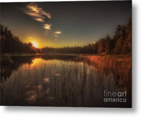 Sunset Metal Print featuring the photograph As in a Dream by Rose-Maries Pictures