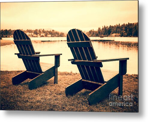At The Lake Metal Print featuring the photograph At the Lake by Edward Fielding