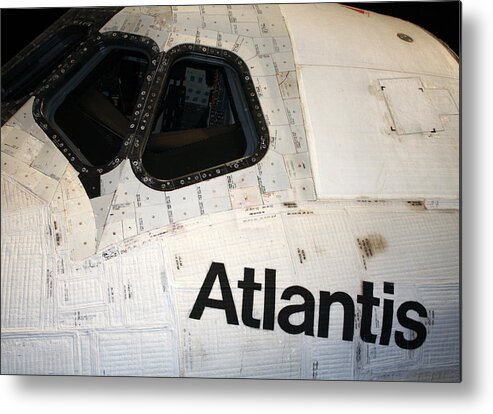 Kennedy Space Center Metal Print featuring the photograph Atlantis Up Close by David Nicholls