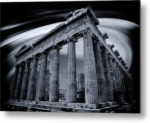 Ruins Metal Print featuring the photograph Atop the Acropolis by Micah Goff
