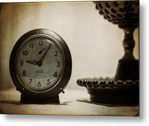 Clock Metal Print featuring the photograph Baby Ben by Jeff Mize