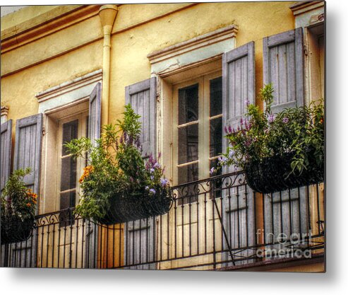 New Orleans Metal Print featuring the photograph French Quarter Balcony by Valerie Reeves