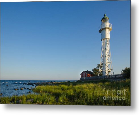 Architecture Metal Print featuring the photograph Baltic Sea Lighthouse by Kennerth and Birgitta Kullman