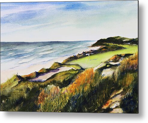 Golf Metal Print featuring the painting Bandon Dunes by Marti Green