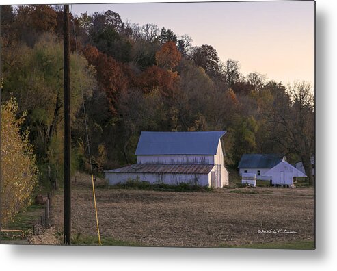 Barns Metal Print featuring the photograph Barn Sunset by Ed Peterson