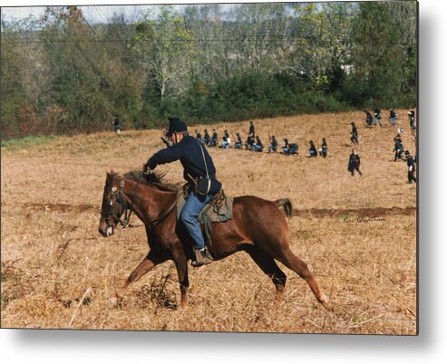 Horse Metal Print featuring the photograph Battle of Franklin - 4 by Kae Cheatham