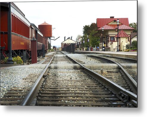 Strasburg Metal Print featuring the photograph Before the first passengers by Paul W Faust - Impressions of Light
