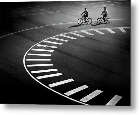 Bike Metal Print featuring the photograph Bicycle Track by Marc Apers