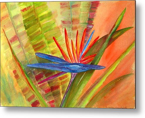 Print Metal Print featuring the painting Bird of Paradise by Ashley Goforth