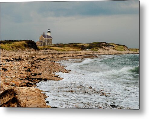 Rhode Island Metal Print featuring the photograph Block Island North Lighthouse by Nancy De Flon