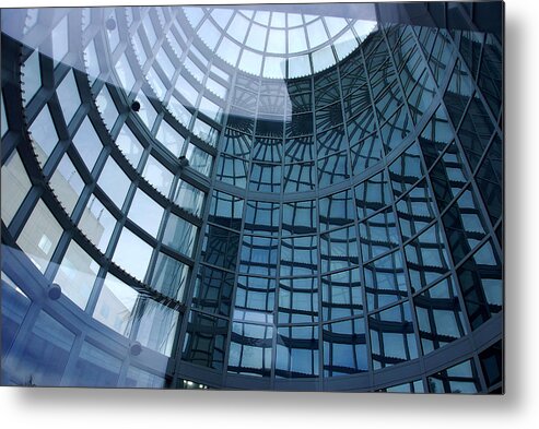 Building Metal Print featuring the photograph Blue Dome by Lorenzo Cassina