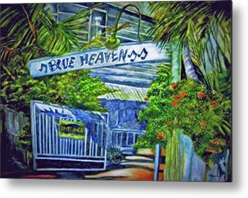 Key West Metal Print featuring the painting Blue Heaven Key West by Kandy Cross