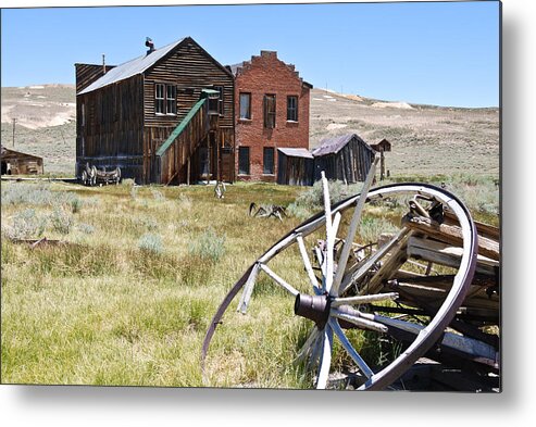 Old West Metal Print featuring the photograph Bodie Ghost Town 3 - Old West by Shane Kelly