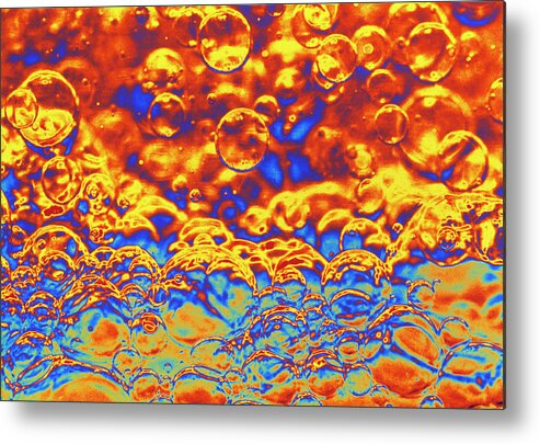 Water Metal Print featuring the photograph Boiling Water by Alfred Pasieka/science Photo Library