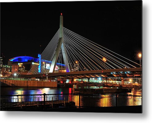 Best Cityscape Metal Print featuring the photograph Boston's Zakim-Bunker Hill Bridge by Mitchell R Grosky