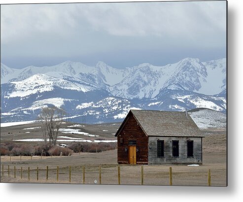 Bridger Mountain Range Metal Print featuring the photograph Bridger Background by Kae Cheatham