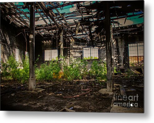 Destruction Metal Print featuring the photograph Bring the Outside In 3 by Grace Grogan