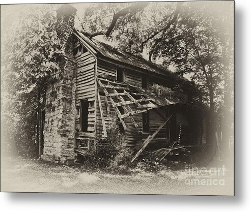 Farmhouse Metal Print featuring the photograph Broken Down by Wilma Birdwell