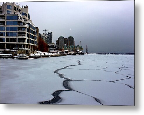 Toronto Metal Print featuring the photograph By Frozen Harbour by Nicky Jameson