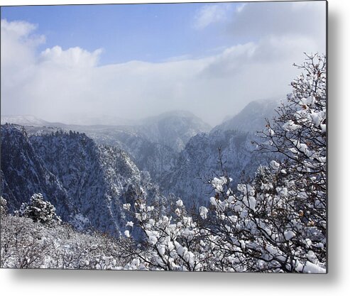 Black Canyon Of The Gunnison Metal Print featuring the photograph Canyon Mist by Marta Alfred