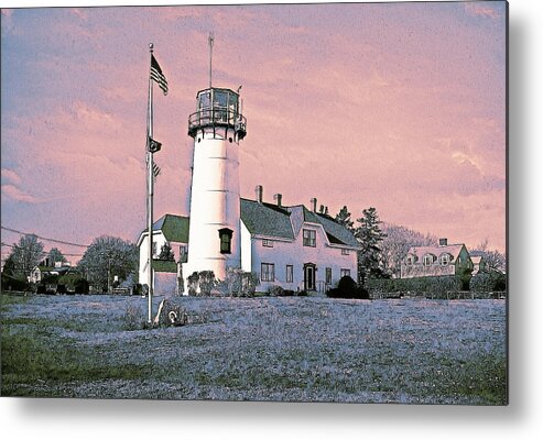 Chatham Lighthouse Metal Print featuring the photograph Cape Cod Americana Chatham Light by Constantine Gregory