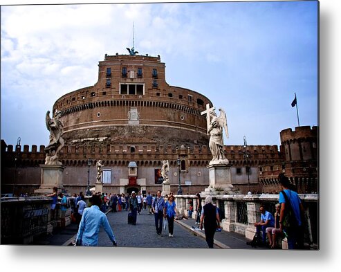 Castel Sant'angelo Metal Print featuring the photograph Castel Sant'Angelo by Eric Tressler