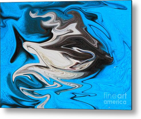 Abstract Metal Print featuring the photograph Abstract Cat Fish by Linsey Williams