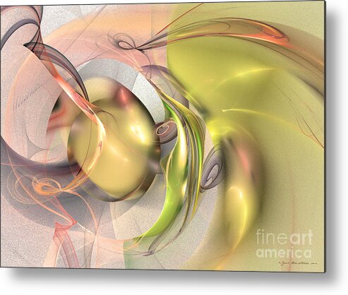 Artprint Metal Print featuring the digital art Celebration of fertility by Sipo Liimatainen