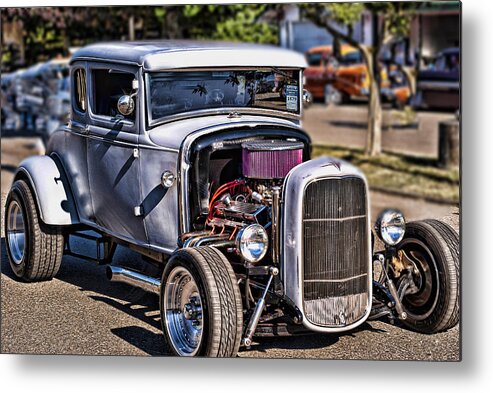 Ford Metal Print featuring the photograph Checkin it out by Ron Roberts