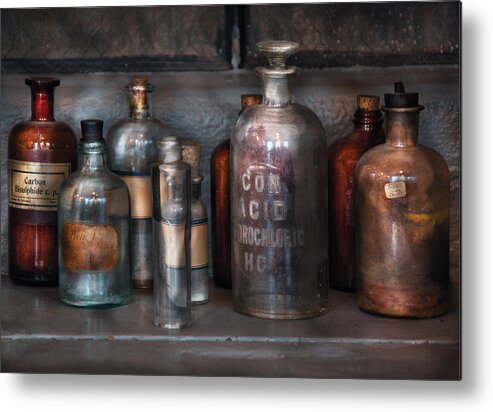 Savad Metal Print featuring the photograph Chemist - Things that burn by Mike Savad