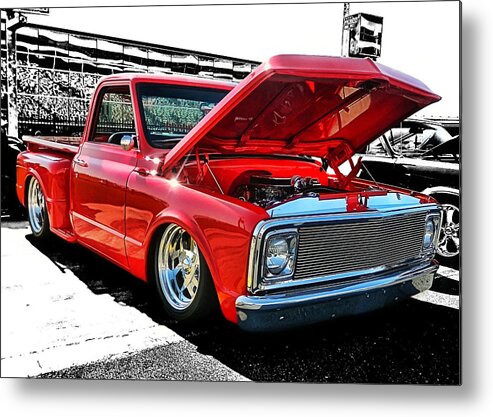 Victor Montgomery Metal Print featuring the photograph Chevy Stepside by Vic Montgomery