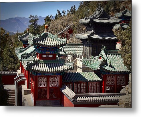 China Metal Print featuring the photograph China Summer Palace by Henry Kowalski