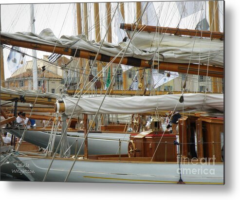 Sailing Metal Print featuring the photograph Classic Wooden Sail Boats by Lainie Wrightson