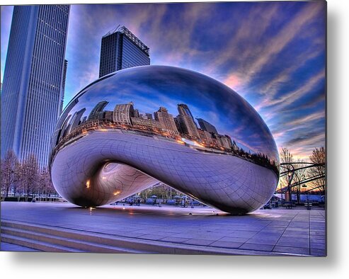 Chicago Metal Print featuring the photograph Cloud Gate by Jeff Lewis