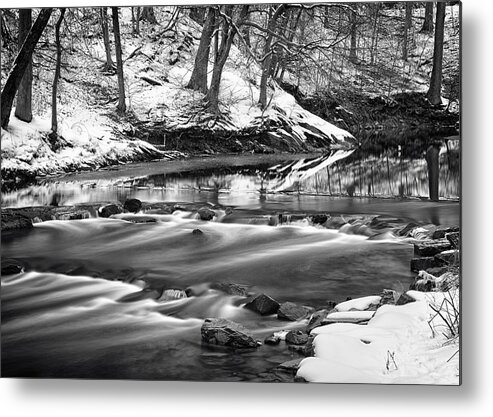 Water Metal Print featuring the photograph Cold flows by Rob Dietrich