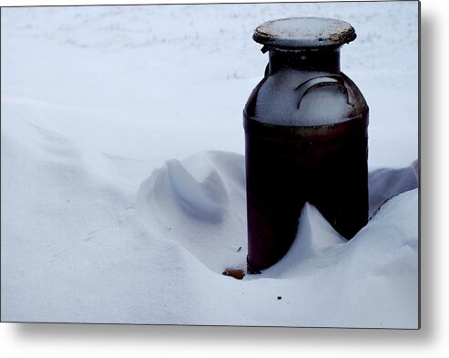 Snow Metal Print featuring the photograph Cold Milk by Linda Cox