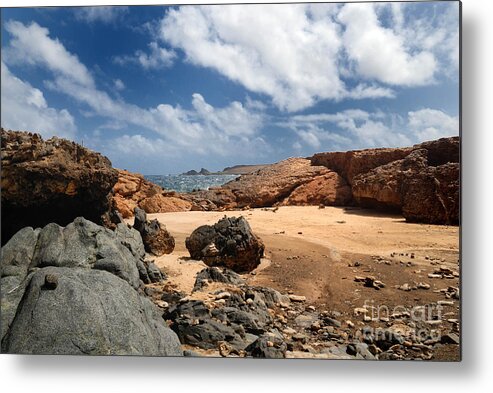Arch Metal Print featuring the photograph Collapsed Natural Bridge Aruba by Amy Cicconi