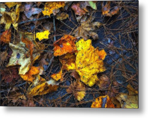 Fall Metal Print featuring the digital art Colors of Fall by Ludwig Keck
